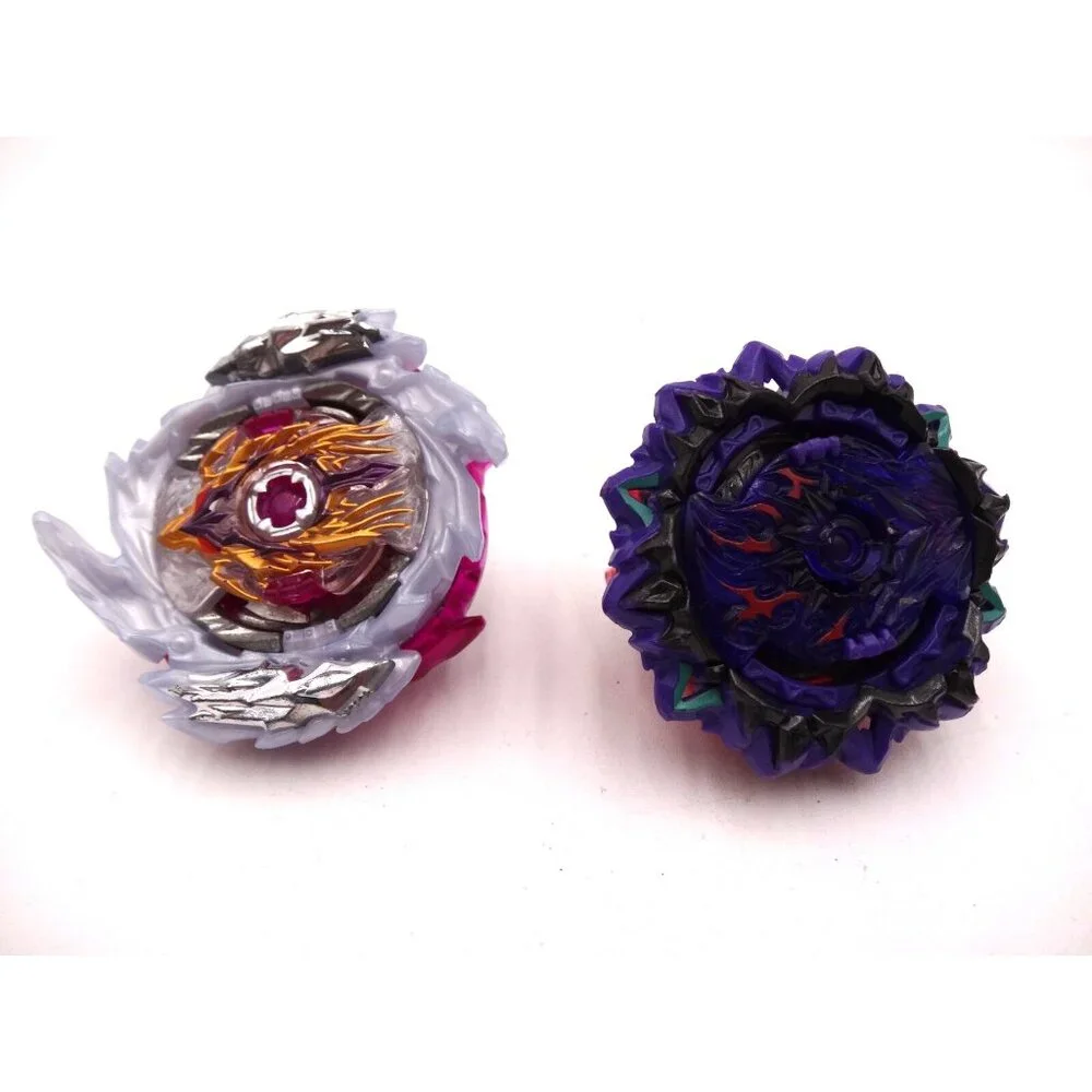 Beyblade Burst B-168 Rage Longinus Ds' 3A Superking and Beyblade Burst Purple‎